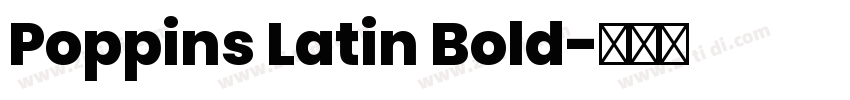 Poppins Latin Bold字体转换